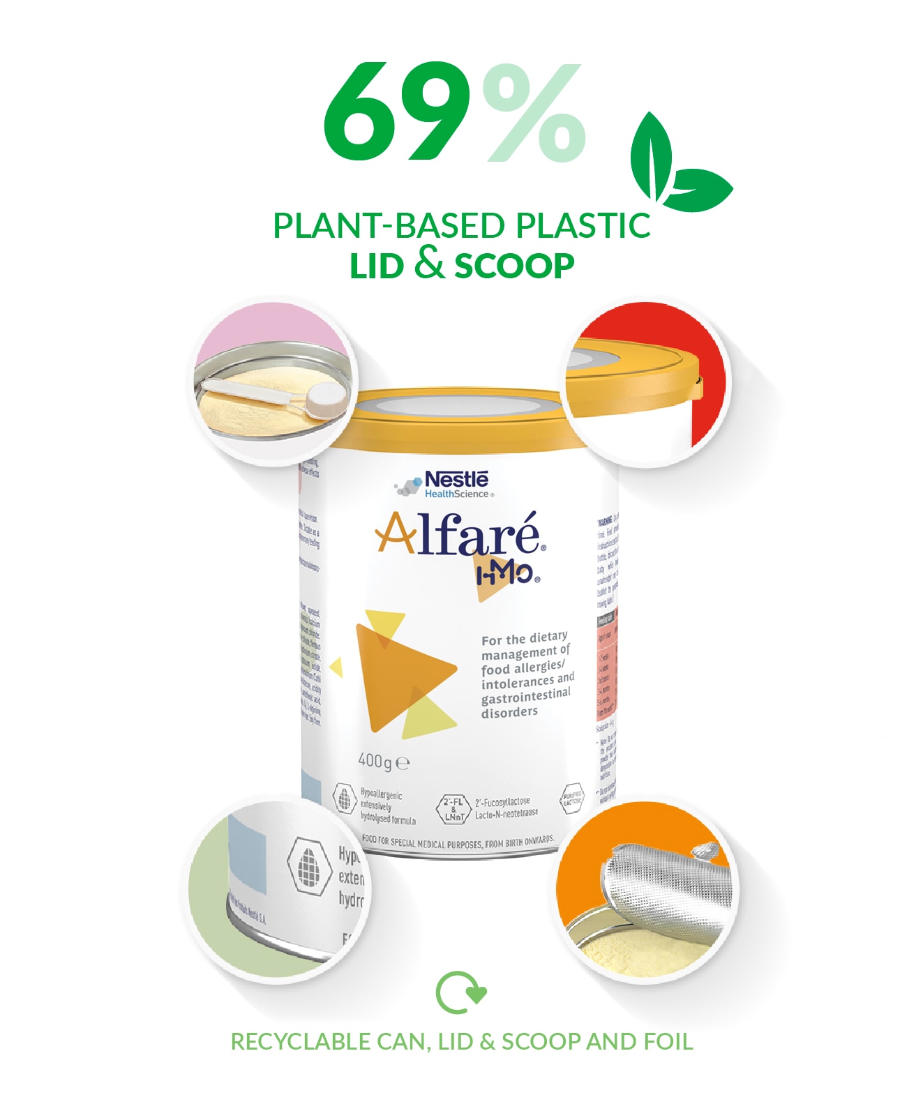 A can of Alfaré HMO formula for children with gastrointestinal disorders and lactose intolerance